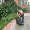 05-09-2019 Обрезание дикого винограда на фасаде дома.